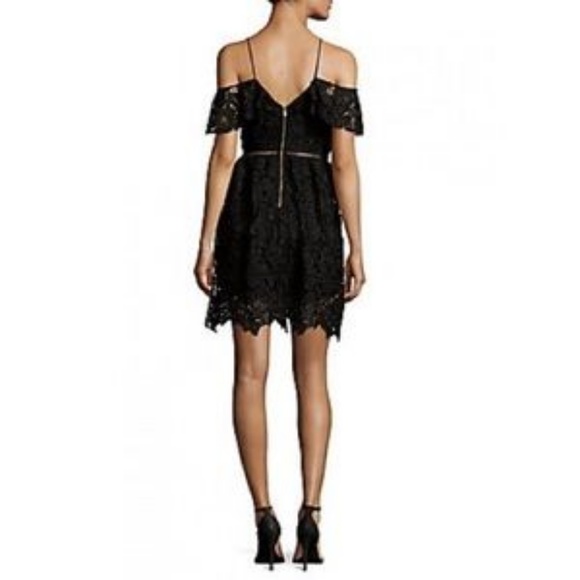 Free Generation  Lace Cold-Shoulder Dress - Picture 2 of 4